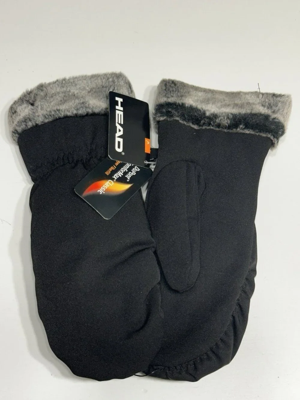 HEAD Mittens New Black Lined Large Ladies
